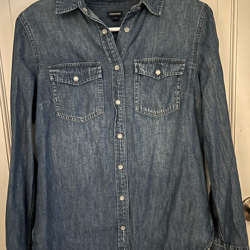J Crew denim button down